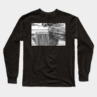 Wooden mooring post on the River Ant Long Sleeve T-Shirt